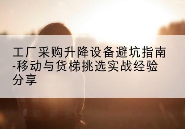 桐梓移动式升降机怎么选-工厂采购升降设备避坑指南-移动与货梯挑选实战经验分享